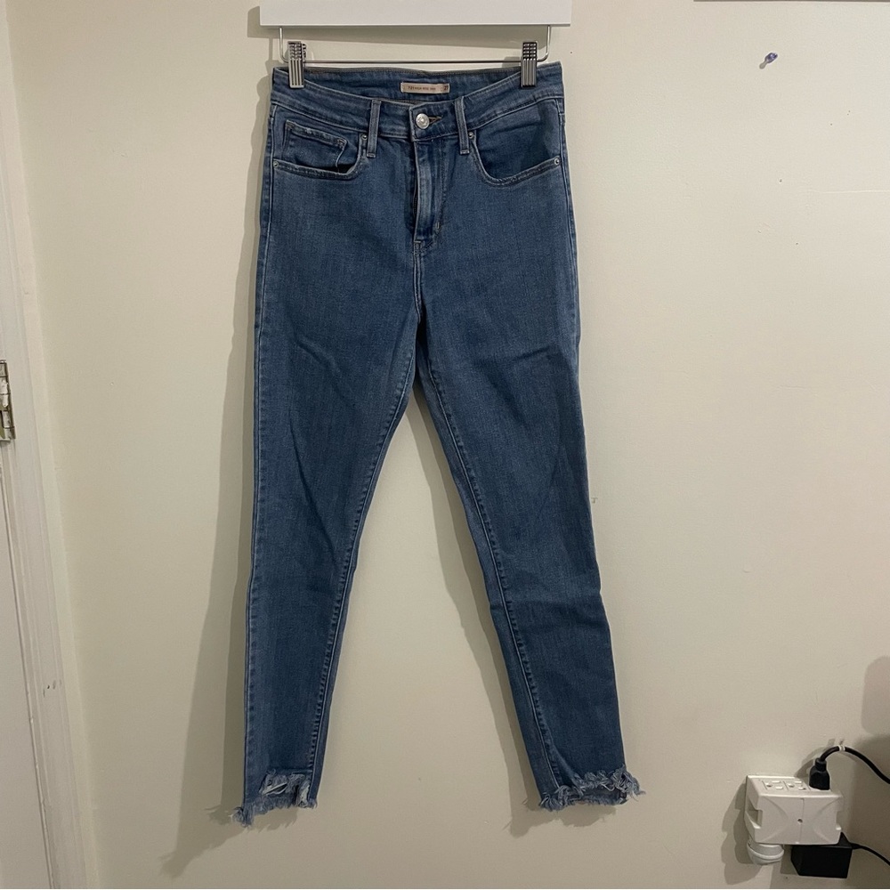 LEVIS 721 high rise skinny jeans